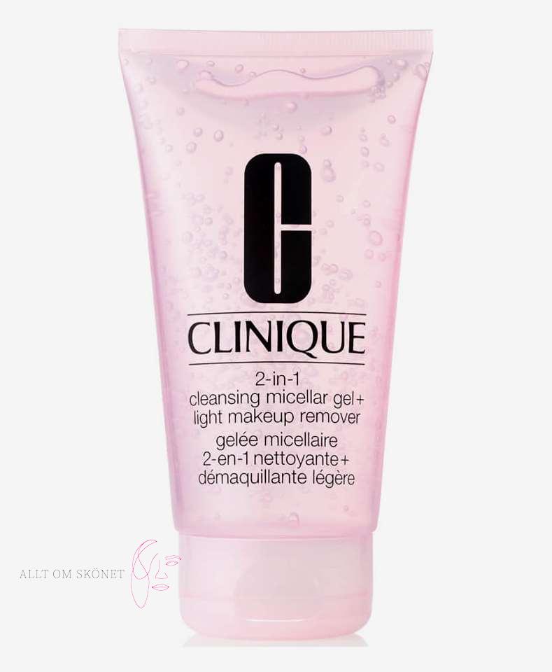 Mellanprodukten: Clinique 2-in-1 Cleansing Micellar Gel + Makeup Remover