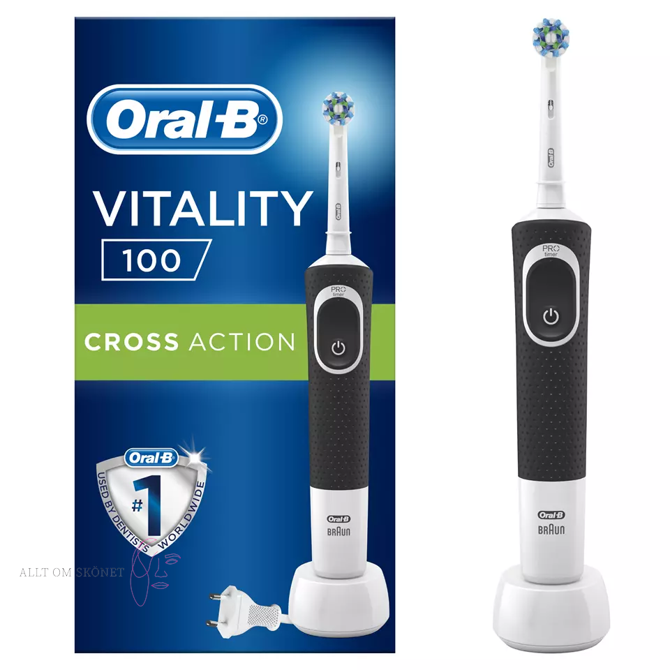Oral B Vitality 100 Cross Action Eltandborste Black