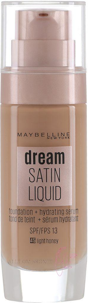 Budgetprodukten: Maybelline New York Maybelline Dream Satin Liquid Foundation 045 Light Honey