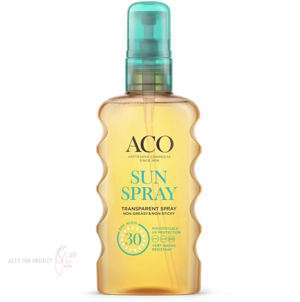Aco Sun Transparent Spray SPF30 Solskydd Kropp 175 ml